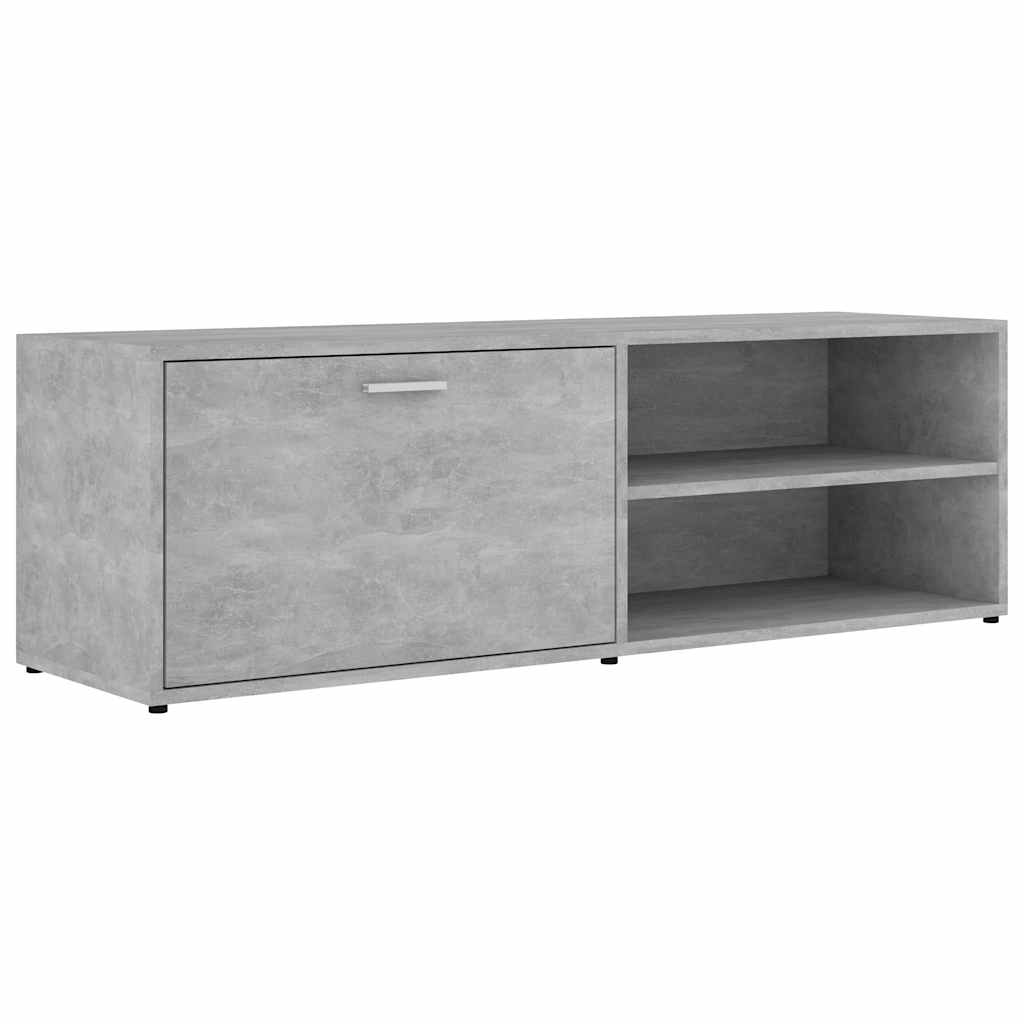 801156 vidaXL TV Cabinet Concrete Grey 120x34x37 cm Engineered Wood