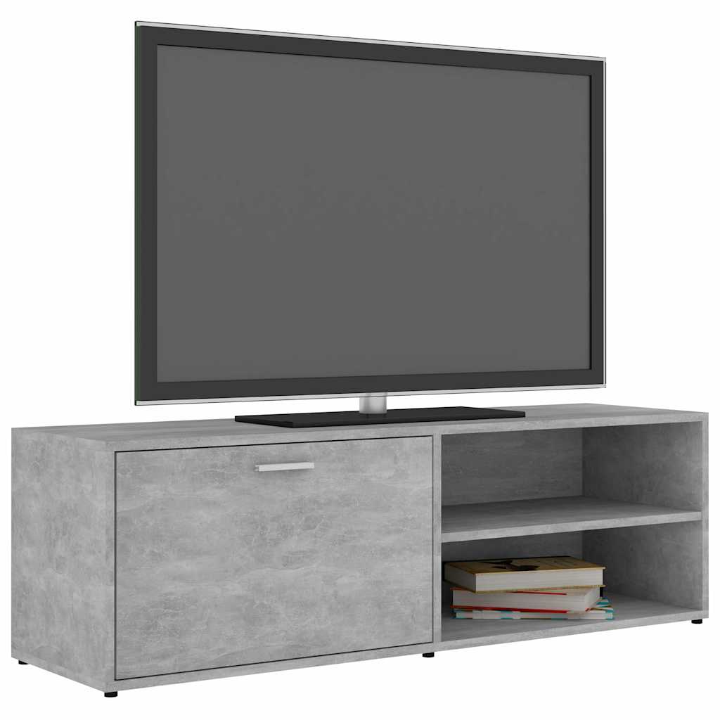 801156 vidaXL TV Cabinet Concrete Grey 120x34x37 cm Engineered Wood
