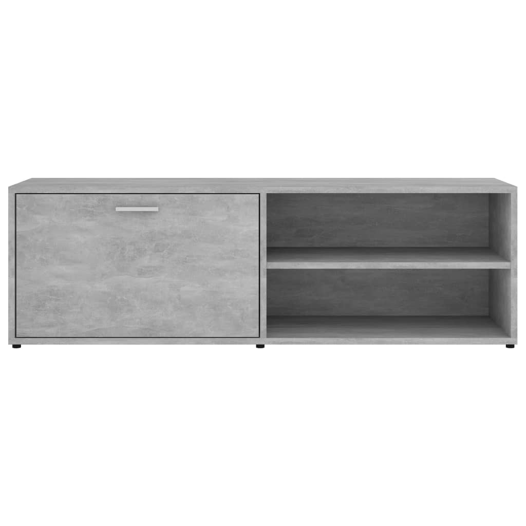 801156 vidaXL TV Cabinet Concrete Grey 120x34x37 cm Engineered Wood