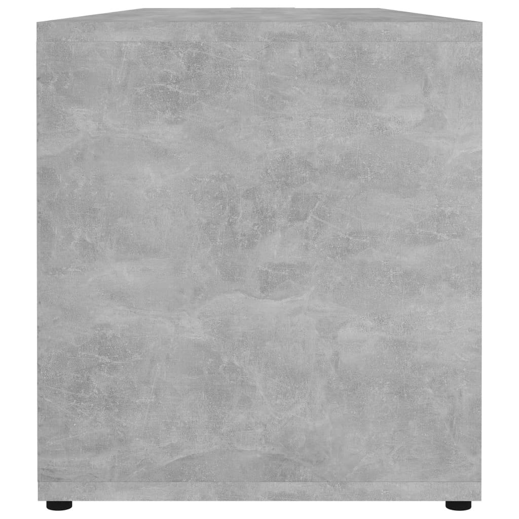 vidaXL TV Cabinet Concrete Grey 120x34x37 cm Engineered Wood