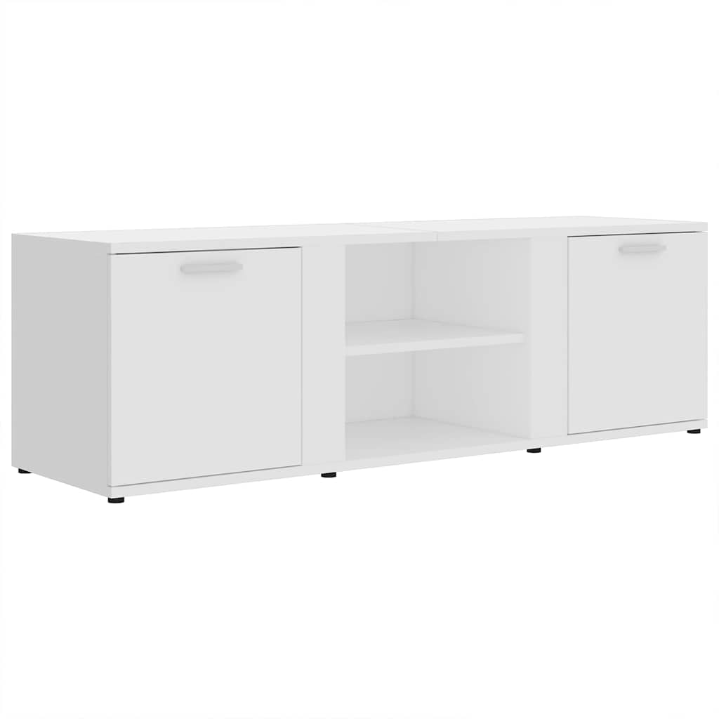 801161 vidaXL TV Cabinet White 120x34x37 cm Engineered Wood