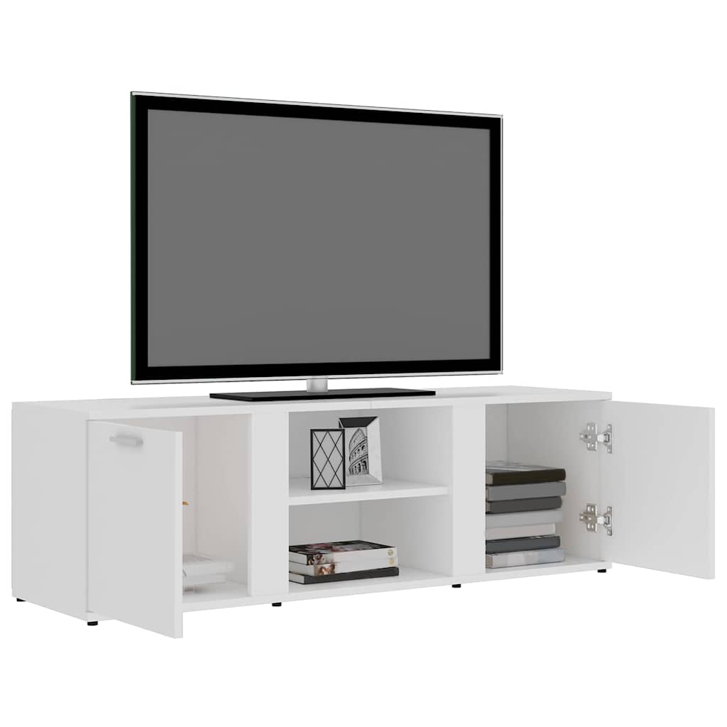 801161 vidaXL TV Cabinet White 120x34x37 cm Engineered Wood