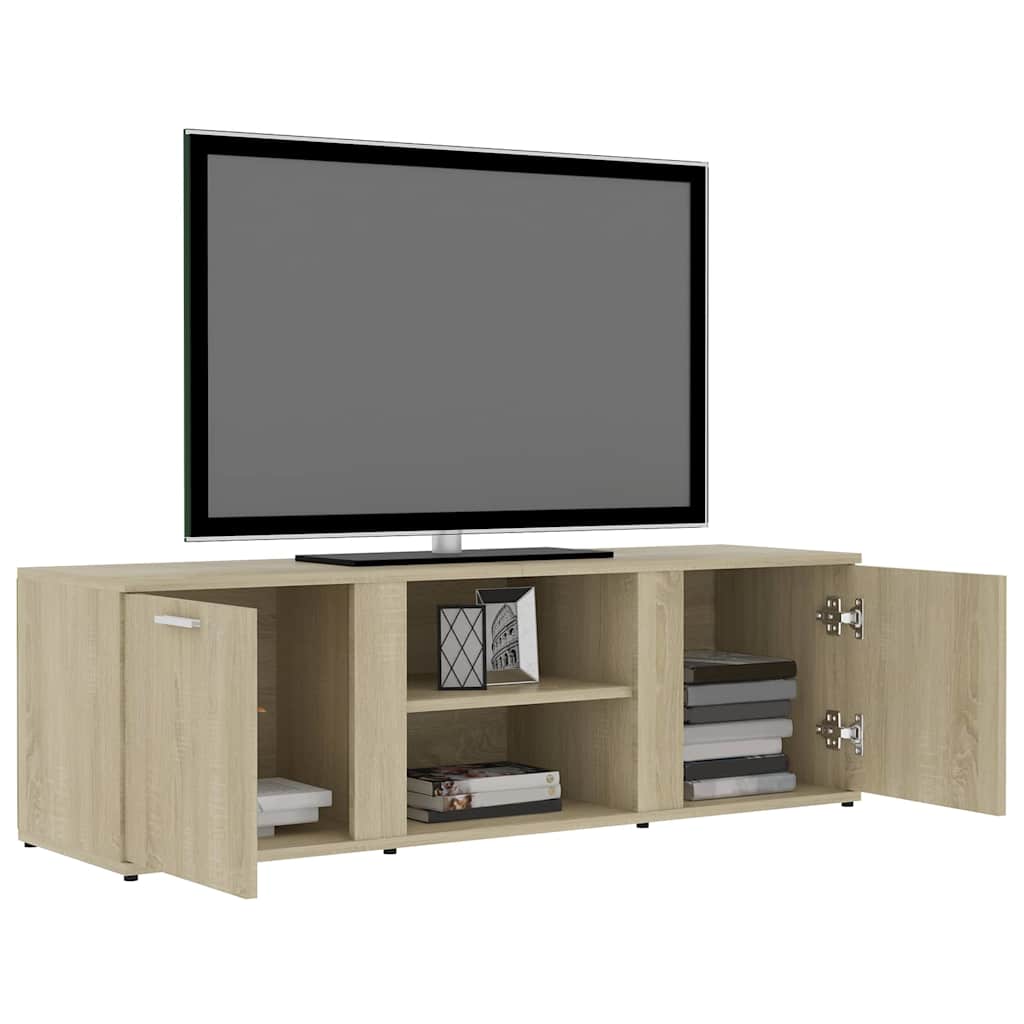 801164 vidaXL TV Cabinet Sonoma Oak 120x34x37 cm Engineered Wood