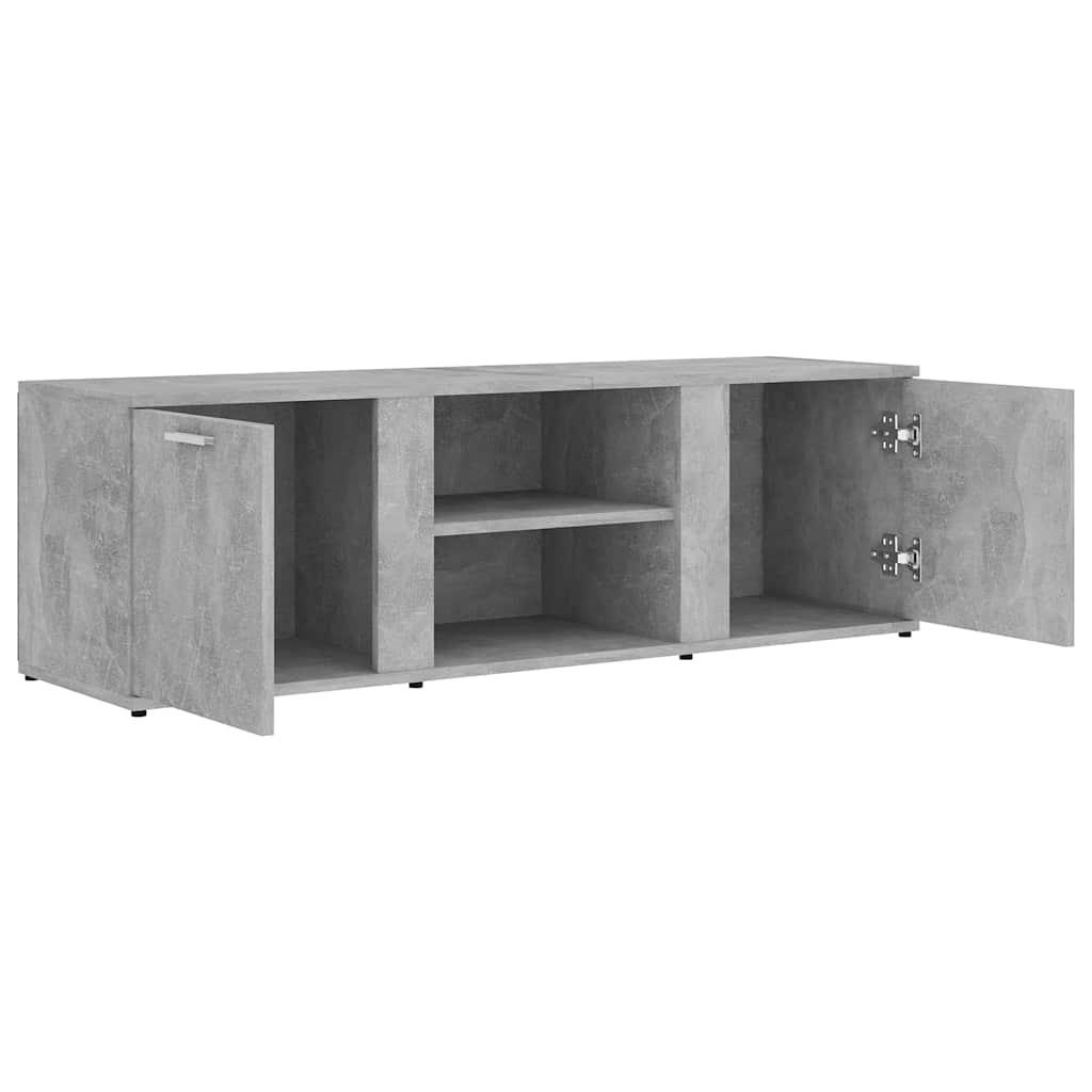 801165 vidaXL TV Cabinet Concrete Grey 120x34x37 cm Engineered Wood