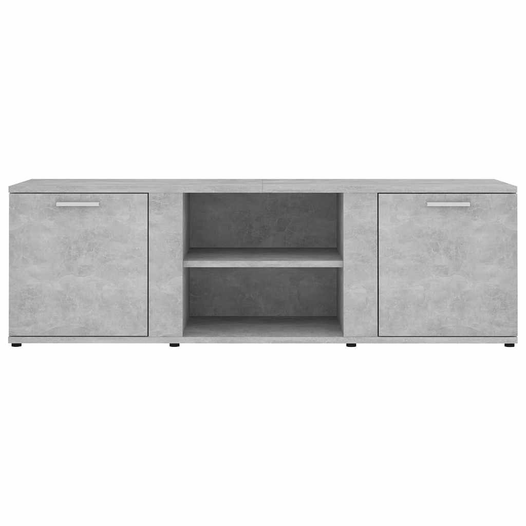 801165 vidaXL TV Cabinet Concrete Grey 120x34x37 cm Engineered Wood