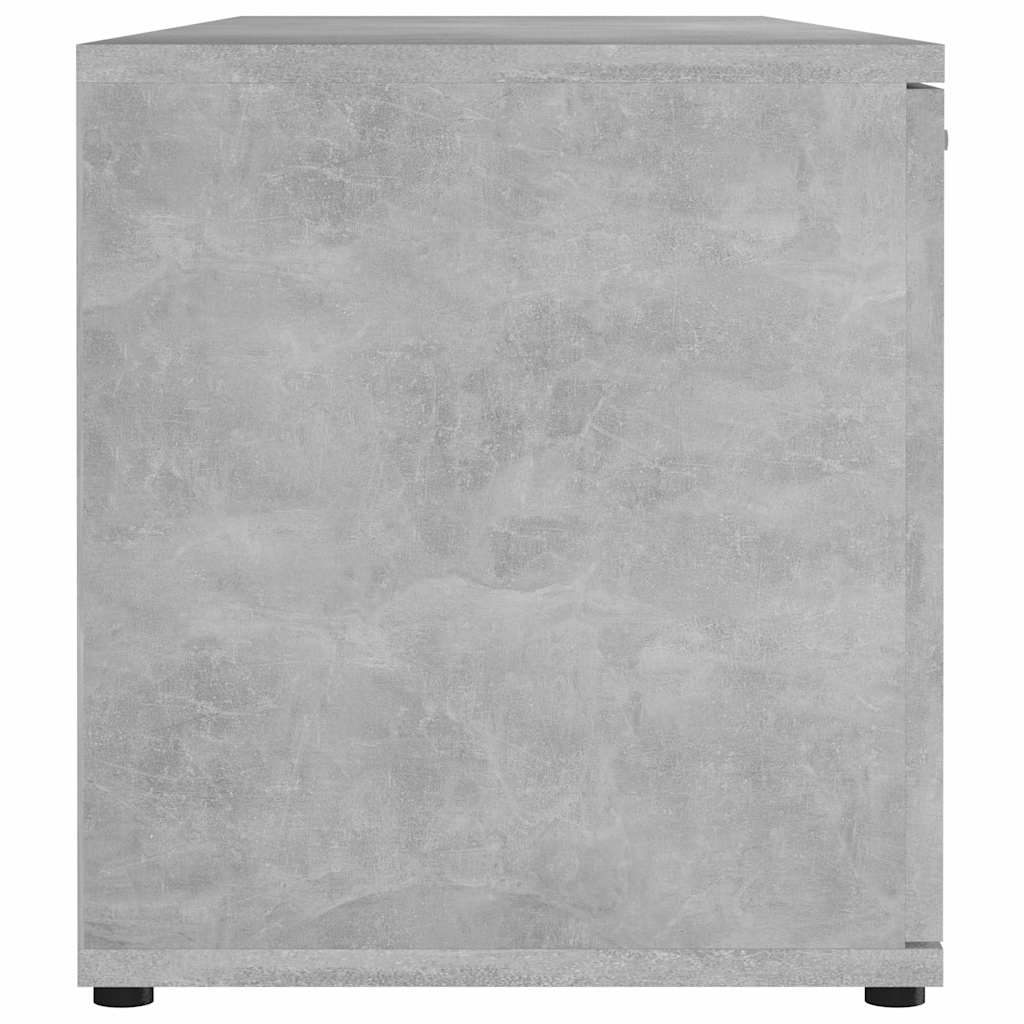 801165 vidaXL TV Cabinet Concrete Grey 120x34x37 cm Engineered Wood