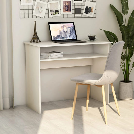 vidaXL Desk White 90x50x74 cm Engineered Wood