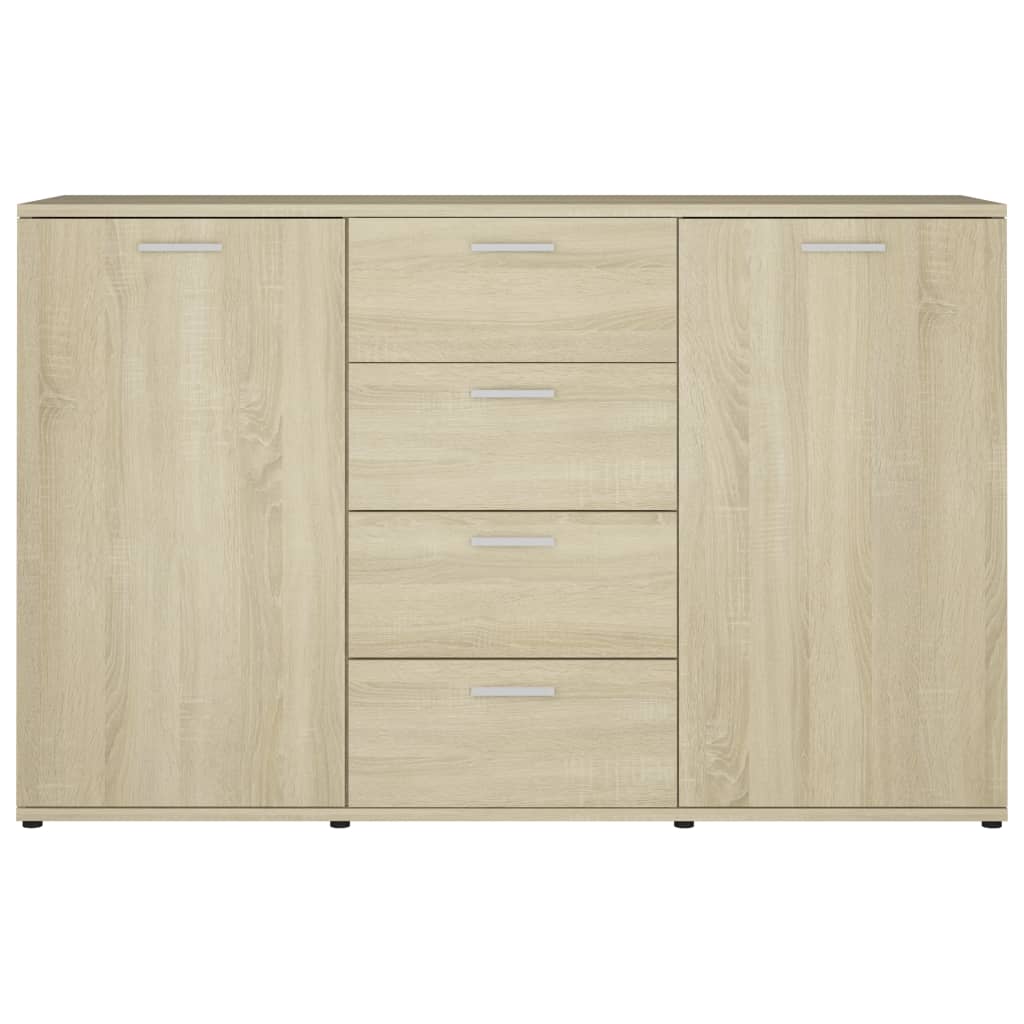 vidaXL Sideboard Sonoma Oak 120x35.5x75 cm Engineered Wood