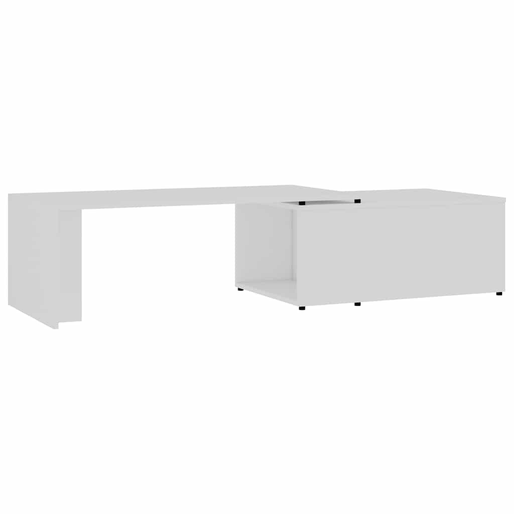 801337 vidaXL Coffee Table White 150x50x35 cm Engineered Wood