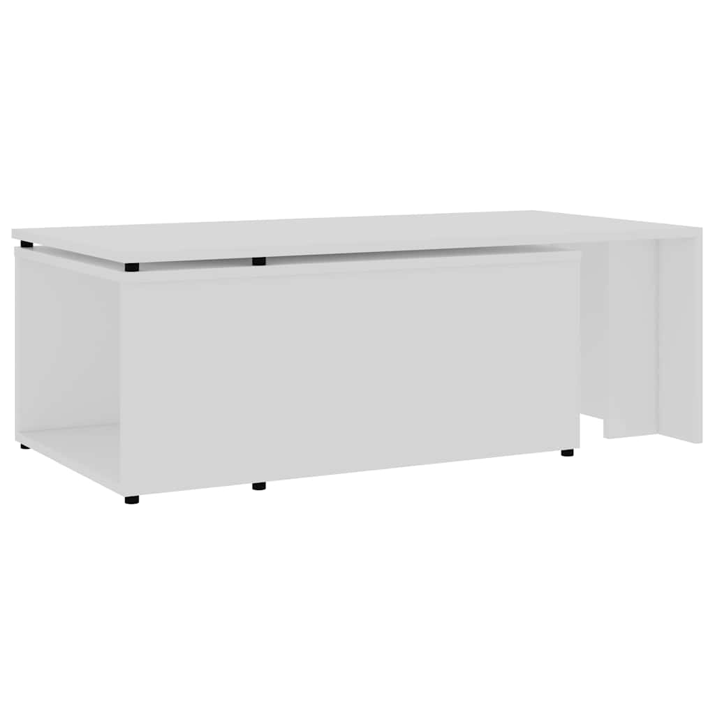 801337 vidaXL Coffee Table White 150x50x35 cm Engineered Wood