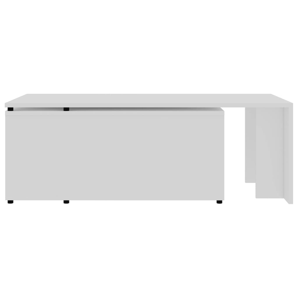 801337 vidaXL Coffee Table White 150x50x35 cm Engineered Wood