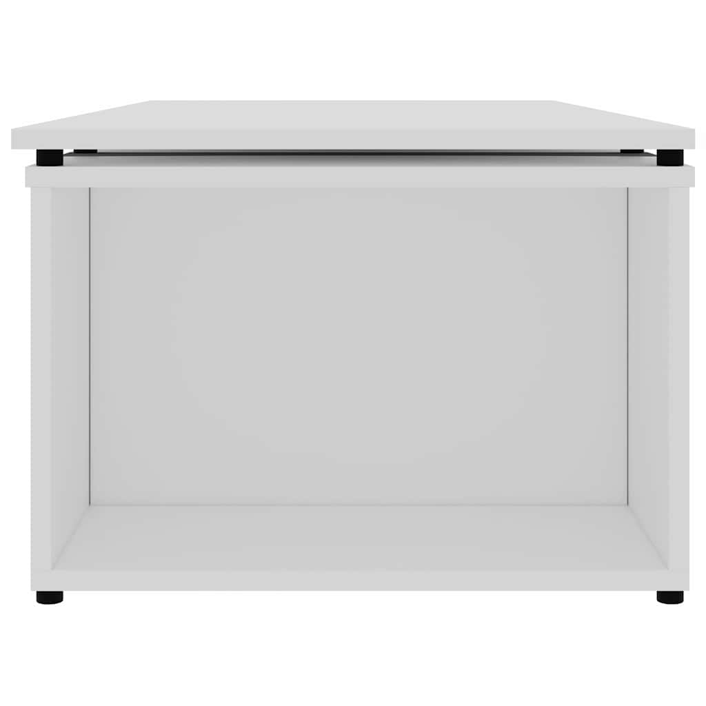 801337 vidaXL Coffee Table White 150x50x35 cm Engineered Wood