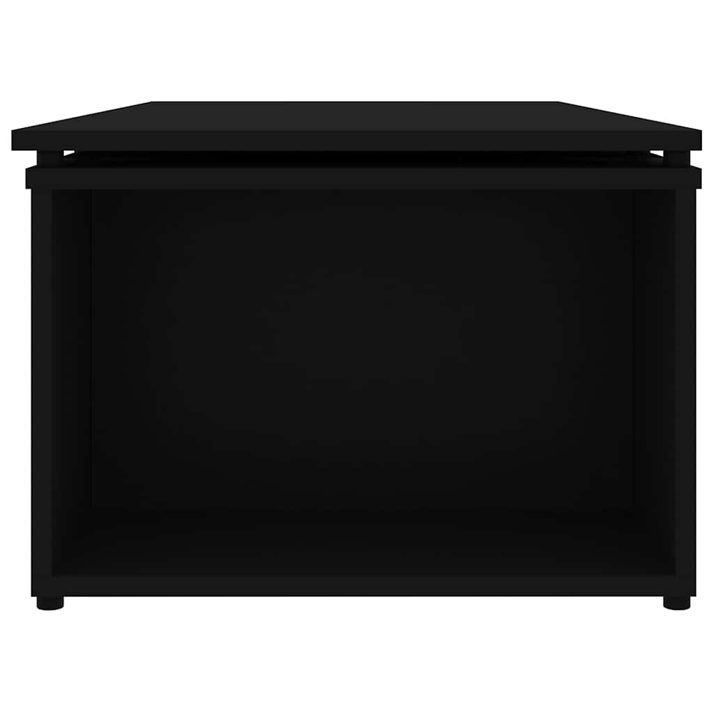 801338 vidaXL Coffee Table Black 150x50x35 cm Engineered Wood