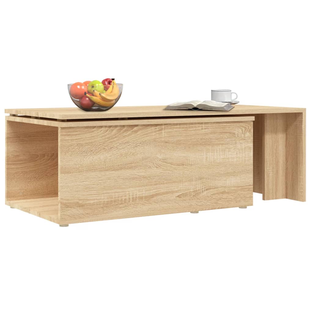 801340 vidaXL Coffee Table Sonoma Oak 150x50x35 cm Engineered Wood
