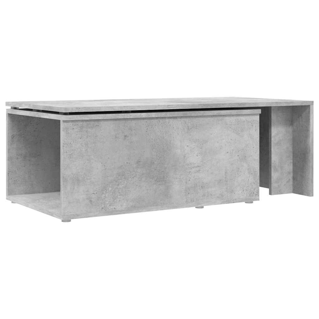801341 vidaXL Coffee Table Concrete Grey 150x50x35 cm Engineered Wood