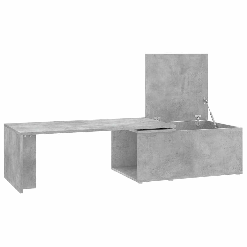 801341 vidaXL Coffee Table Concrete Grey 150x50x35 cm Engineered Wood