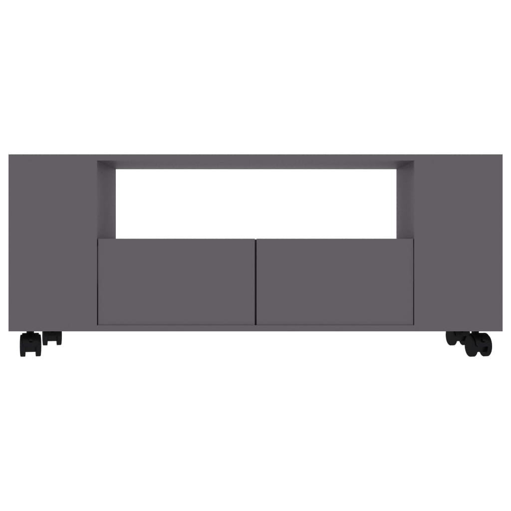 vidaXL TV Cabinet Grey 120x35x48 cm Engineered Wood