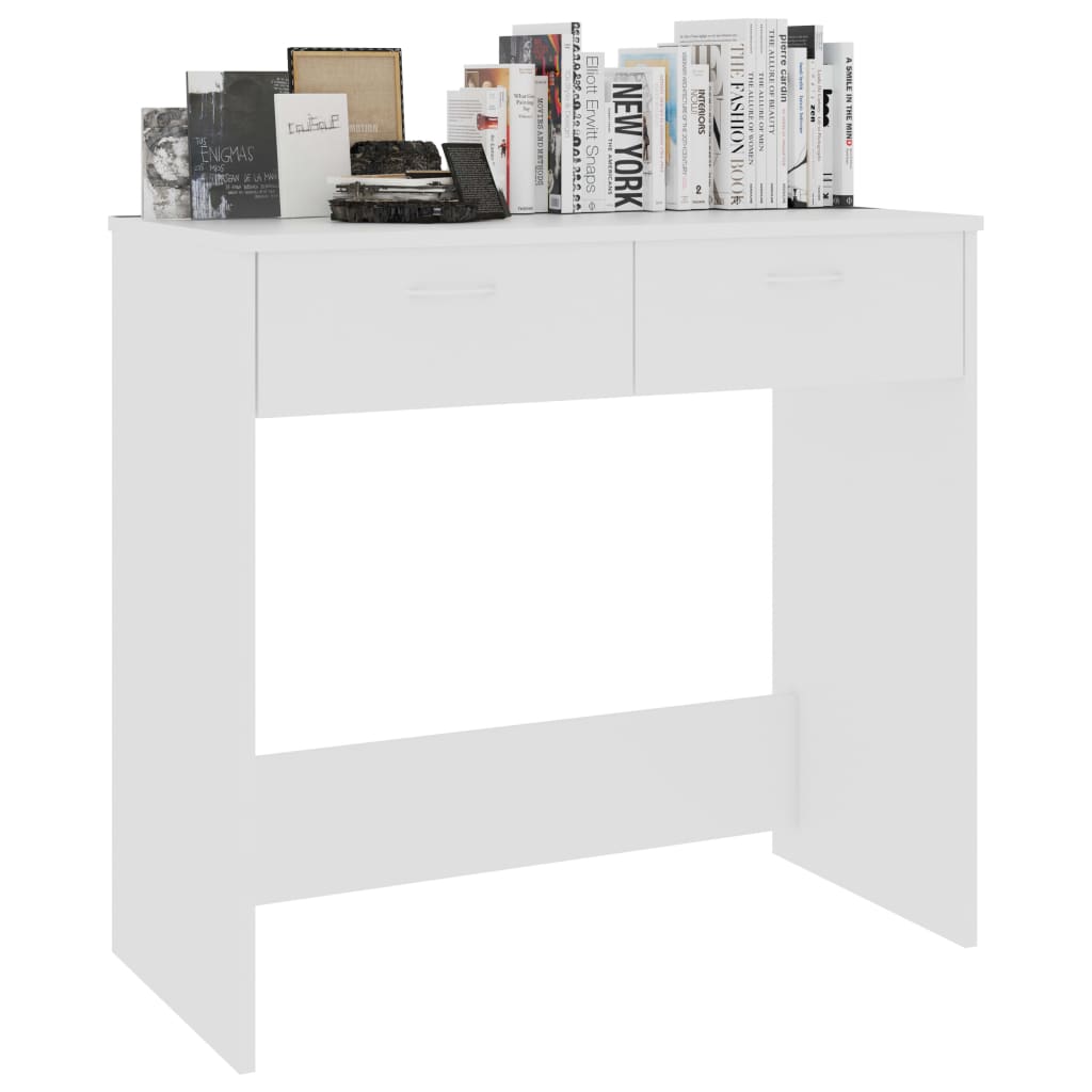 vidaXL Desk White 80x40x75 cm Engineered Wood