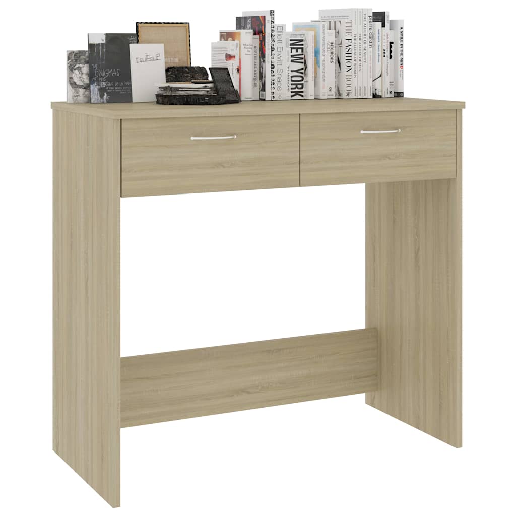 801358 vidaXL Desk Sonoma Oak 80x40x75 cm Engineered Wood