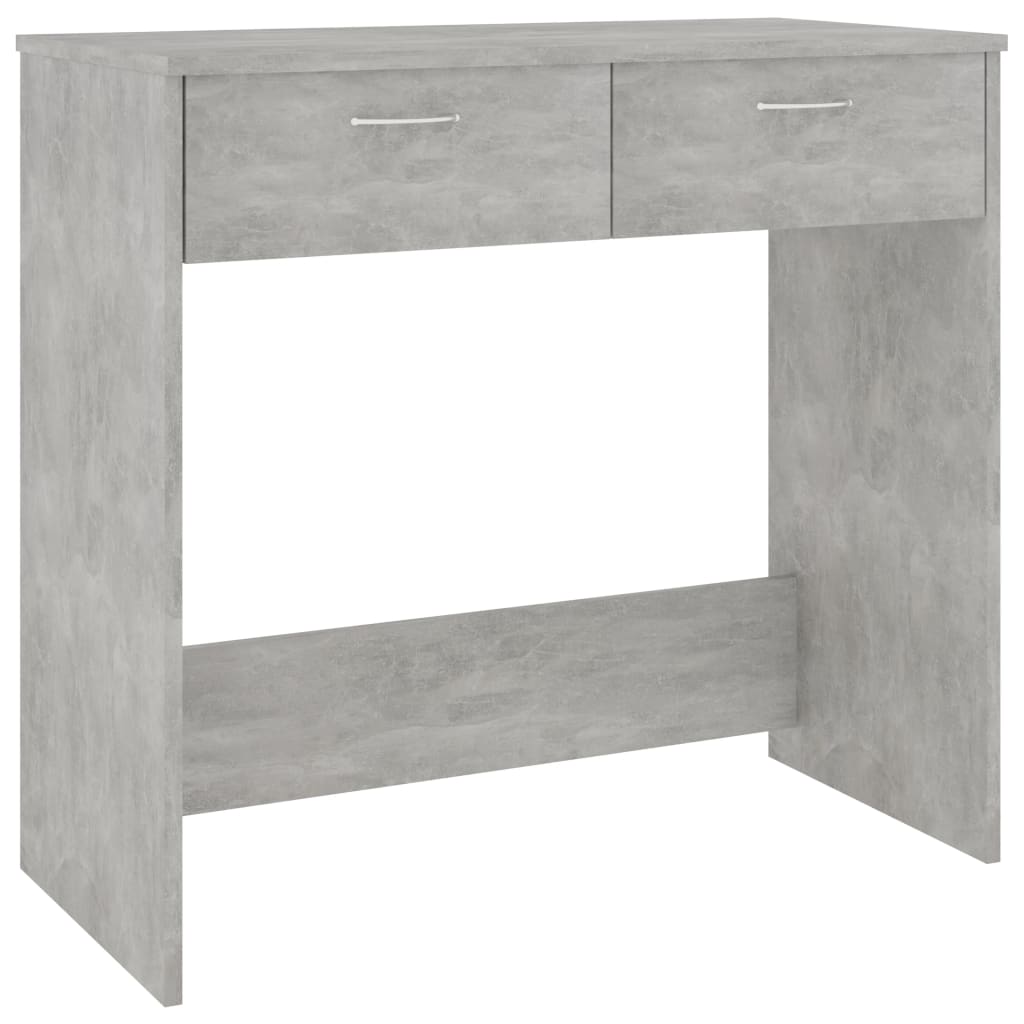 vidaXL Desk Concrete Grey 80x40x75 cm Engineered Wood