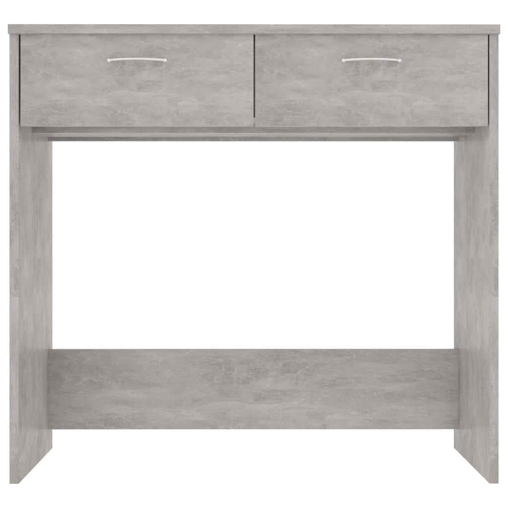 vidaXL Desk Concrete Grey 80x40x75 cm Engineered Wood