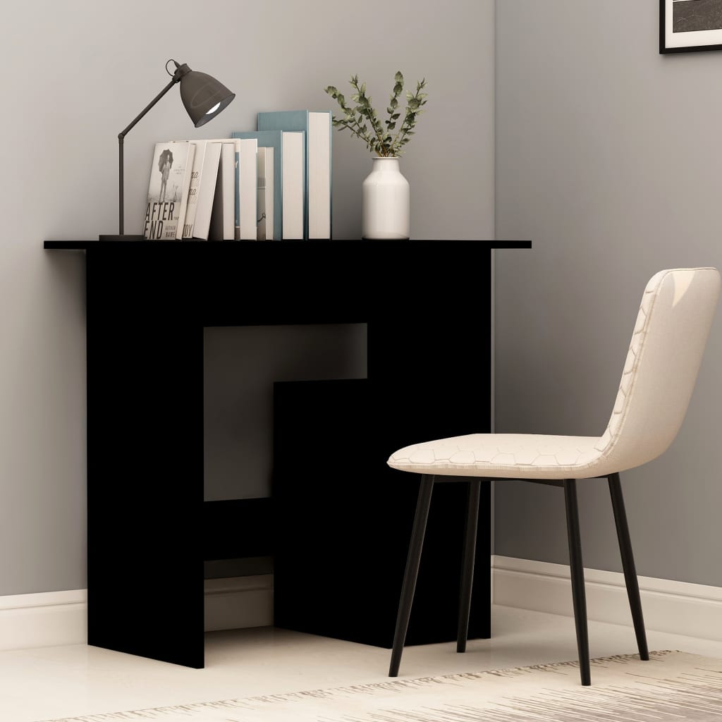 vidaXL Desk Black 80x45x74 cm Engineered Wood