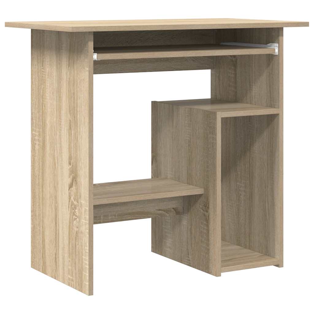 vidaXL Desk Sonoma Oak 80x45x74 cm Engineered Wood