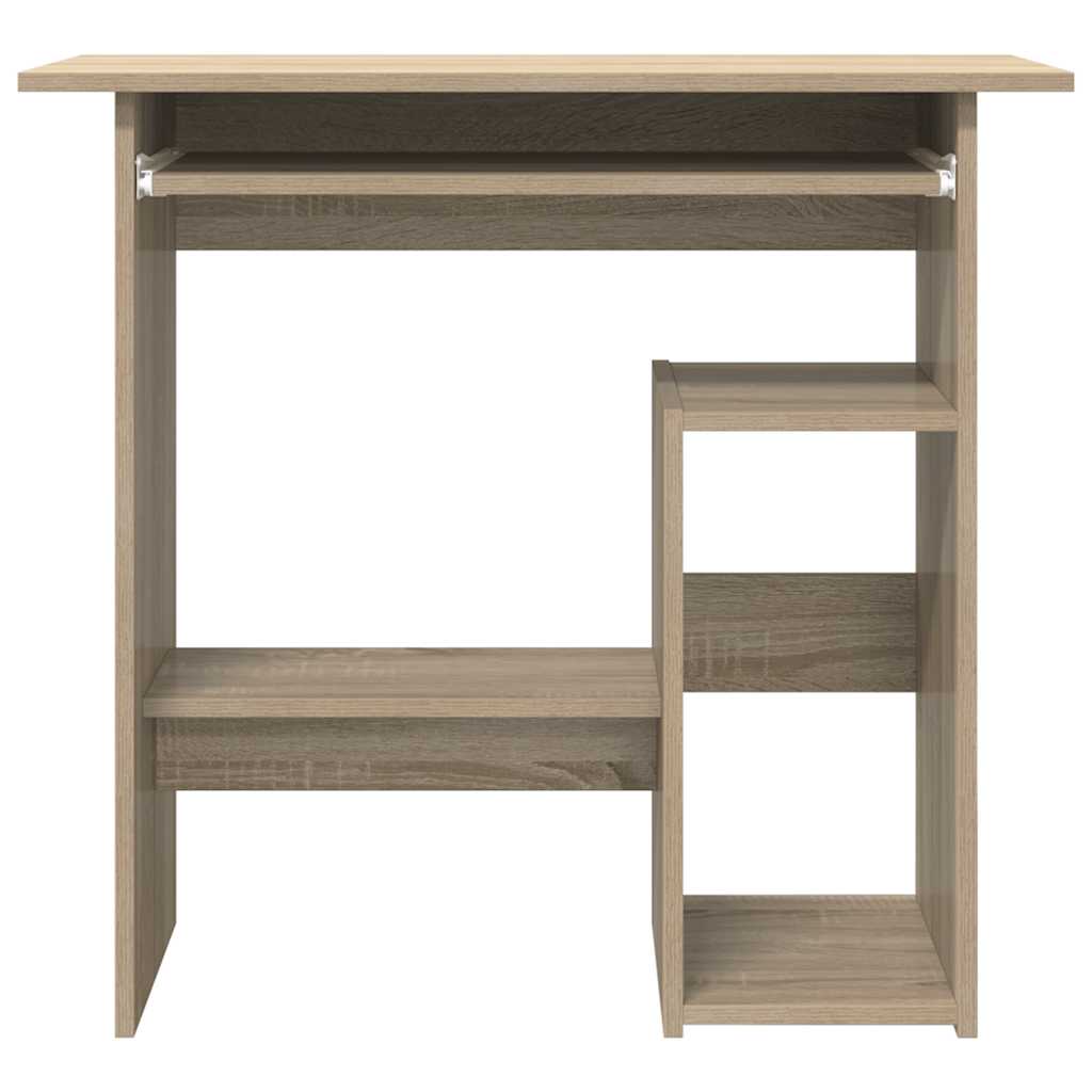 vidaXL Desk Sonoma Oak 80x45x74 cm Engineered Wood