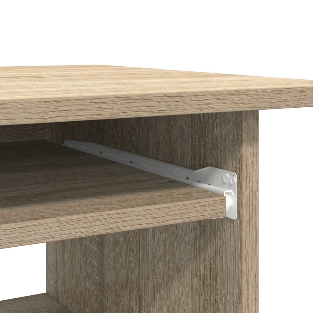 vidaXL Desk Sonoma Oak 80x45x74 cm Engineered Wood