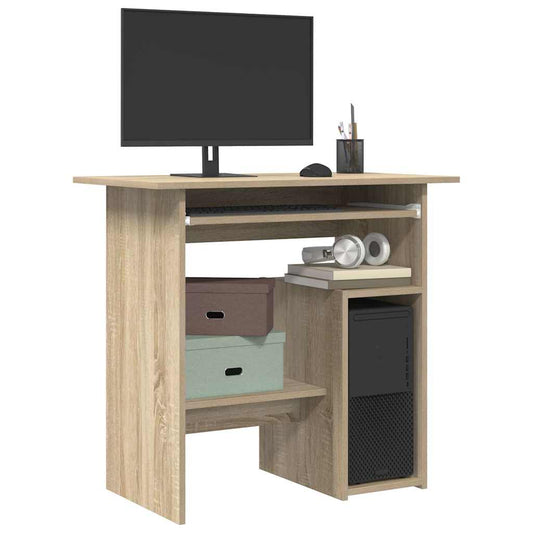 vidaXL Desk Sonoma Oak 80x45x74 cm Engineered Wood