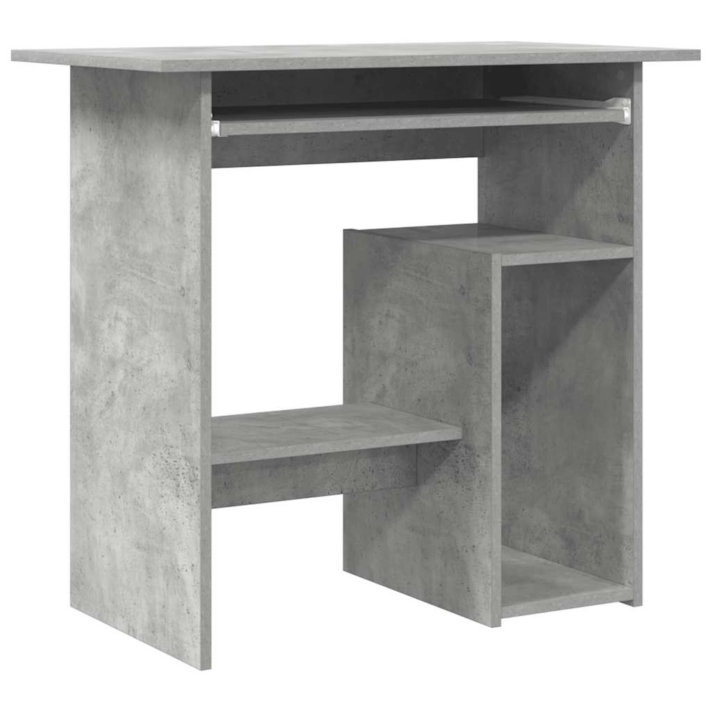 vidaXL Desk Concrete Grey 80x45x74 cm Engineered Wood