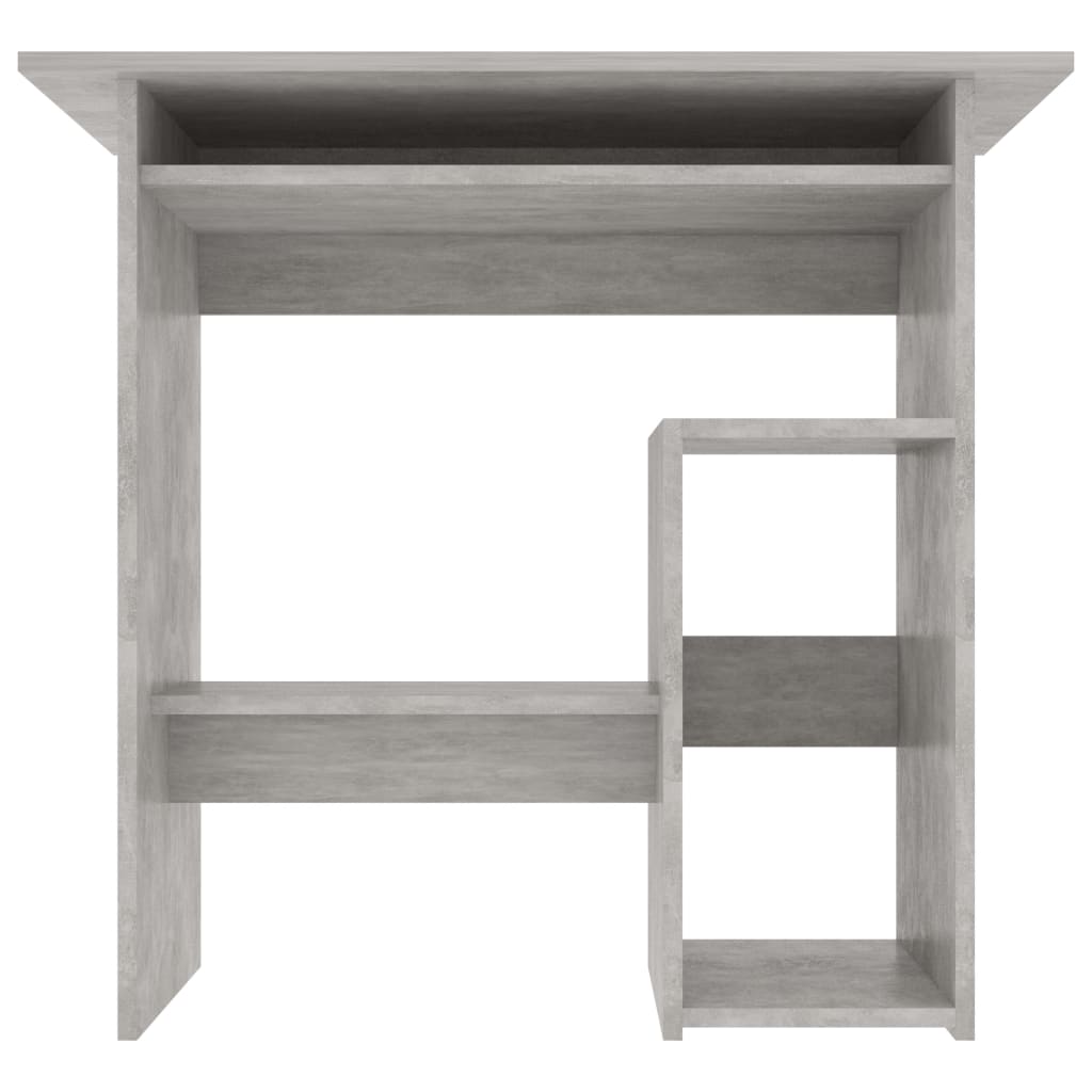 vidaXL Desk Concrete Grey 80x45x74 cm Engineered Wood