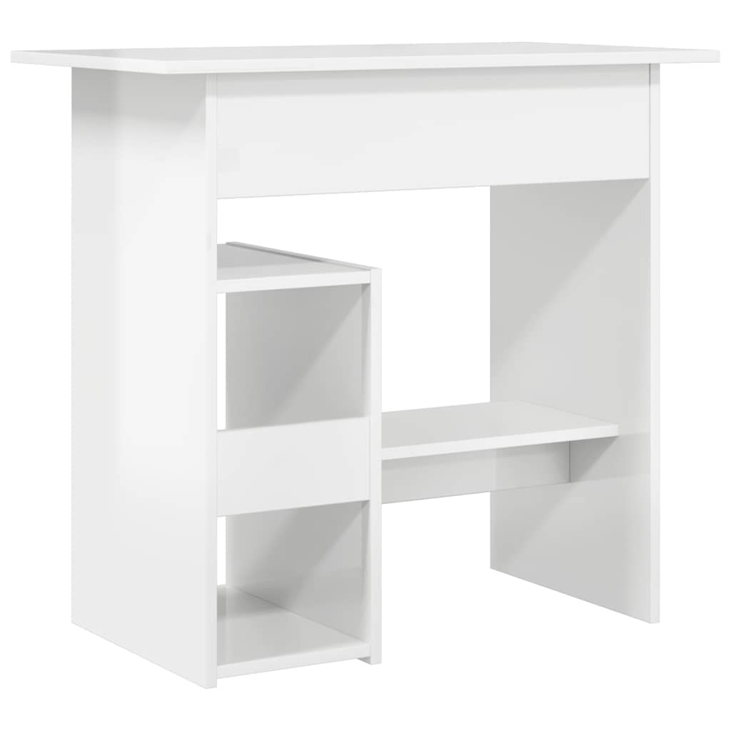 vidaXL Desk High Gloss White 80x45x74 cm Engineered Wood