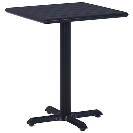 Garden Table Black 60x60x75 cm