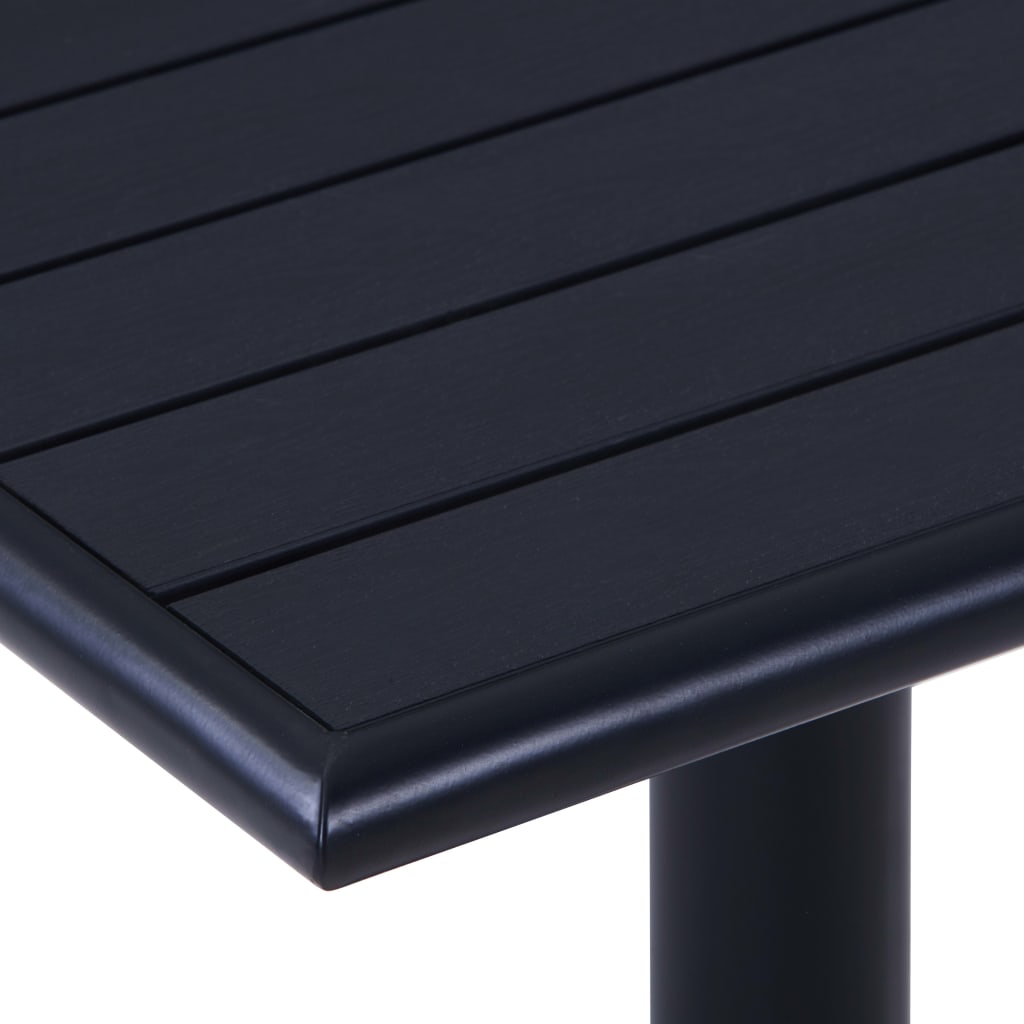 vidaXL Garden Table  Black 60x60x75 cm