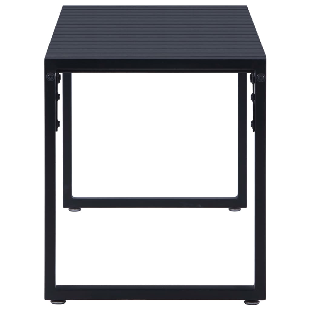 Garden Bench | Black | PS board, iron | 120.5 cm | Built Tough