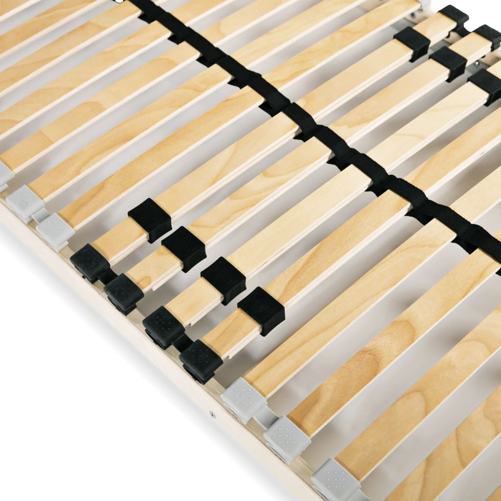 vidaXL Slatted Bed Bases without Mattress 2 pcs with 28 Slats 80x200 cm