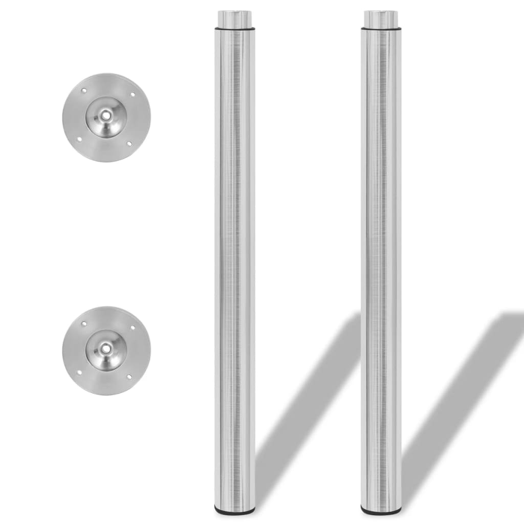 Telescopic Table Legs 4 pcs Stainless Steel 710 mm-1100 mm