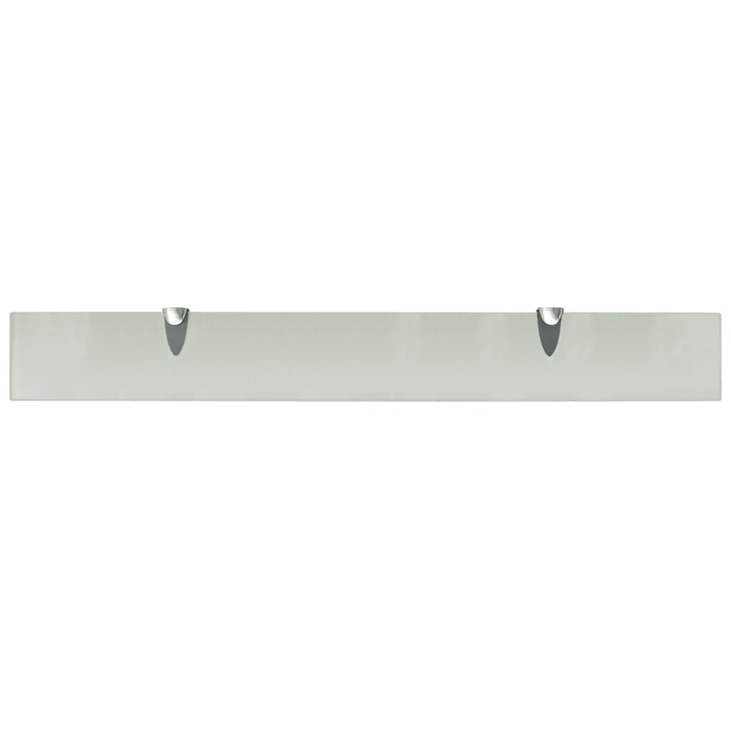 Floating Shelves 2 pcs Glass 80x10 cm 8 mm