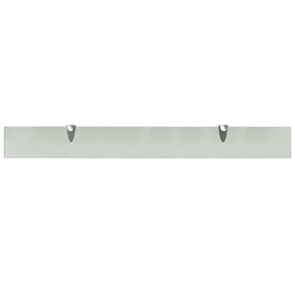 Floating Shelves 2 pcs Glass 90x10 cm 8 mm
