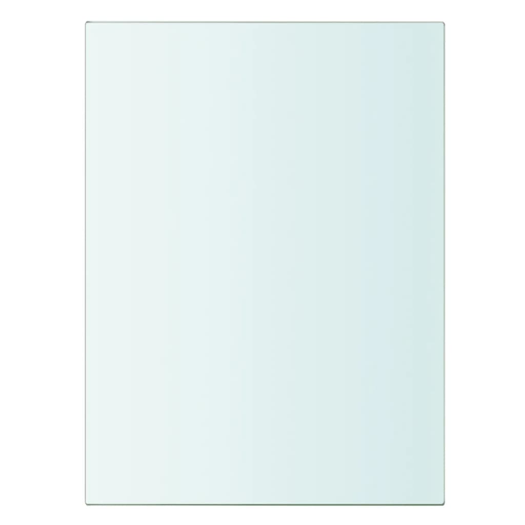 vidaXL Shelves 2 pcs Panel Glass Clear 20x15 cm