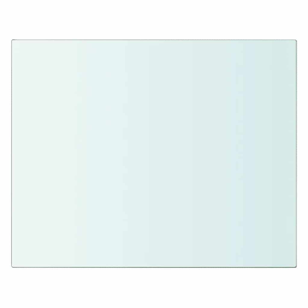 Shelves 2 pcs Panel Glass Clear 20x20 cm
