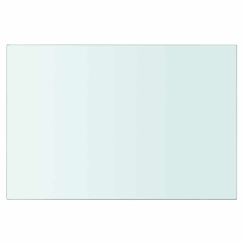 Shelves 2 pcs Panel Glass Clear 30x15 cm