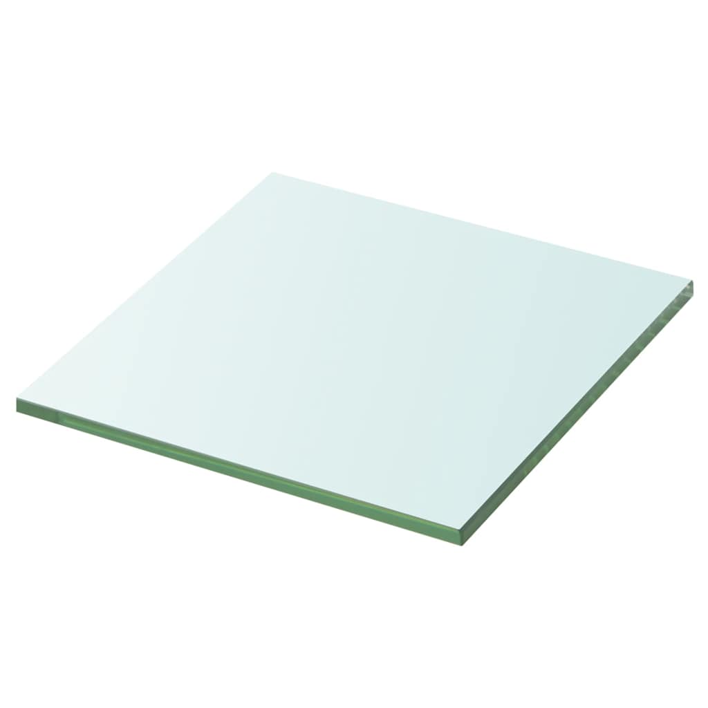 Shelves 2 pcs Panel Glass Clear 30x25 cm