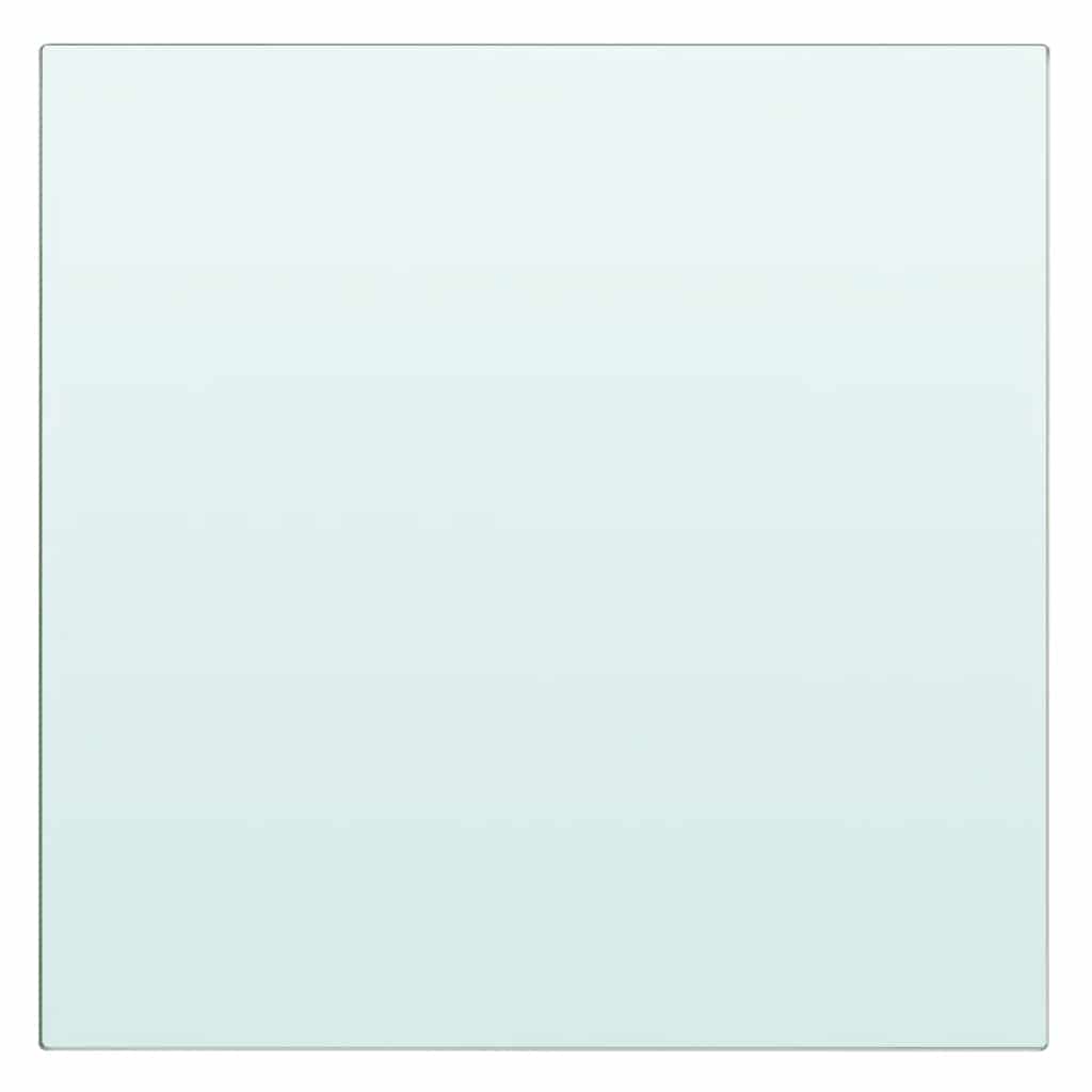 Shelves 2 pcs Panel Glass Clear 30x25 cm