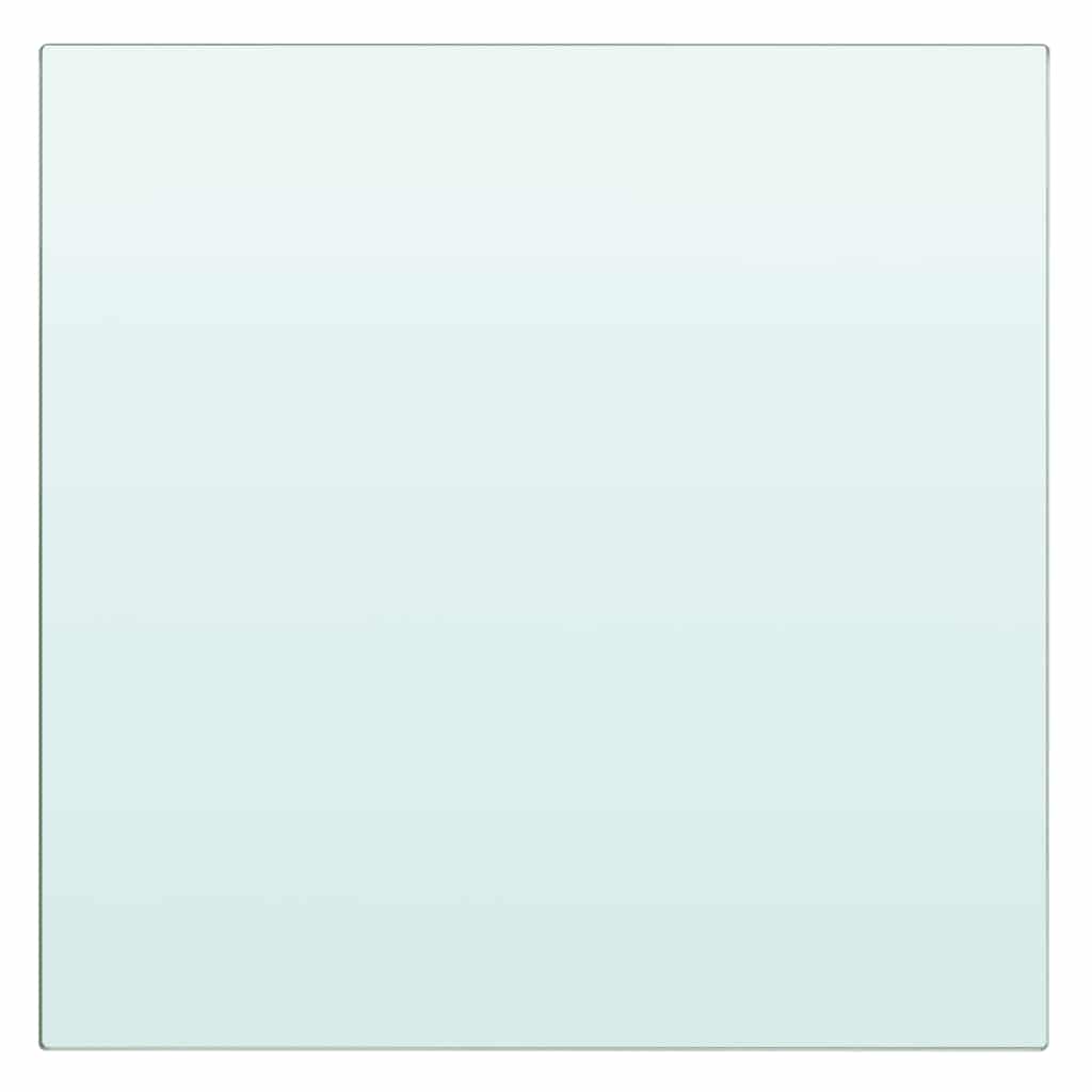 Shelves 2 pcs Panel Glass Clear 30x30 cm