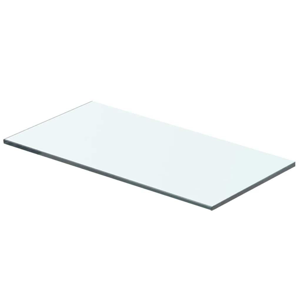 Shelves 2 pcs Panel Glass Clear 40x15 cm