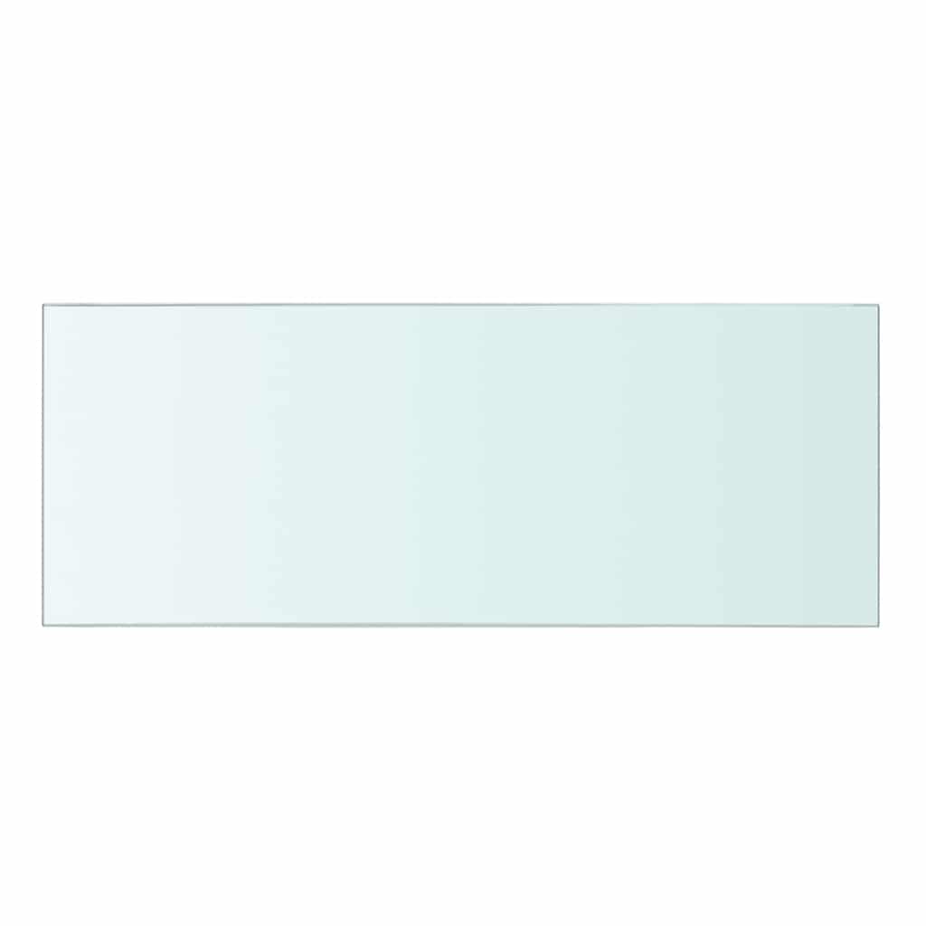 Shelves 2 pcs Panel Glass Clear 40x15 cm