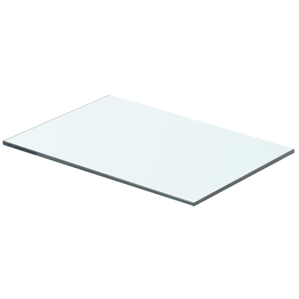 Shelves 2 pcs Panel Glass Clear 40x20 cm