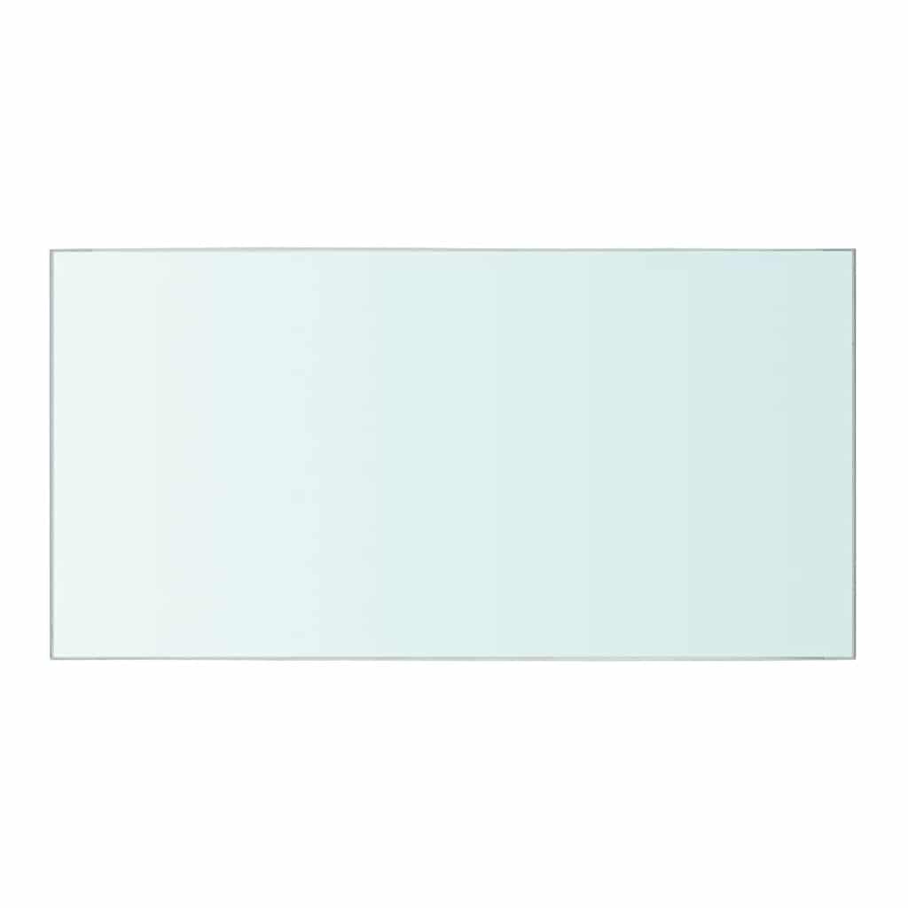 Shelves 2 pcs Panel Glass Clear 40x20 cm